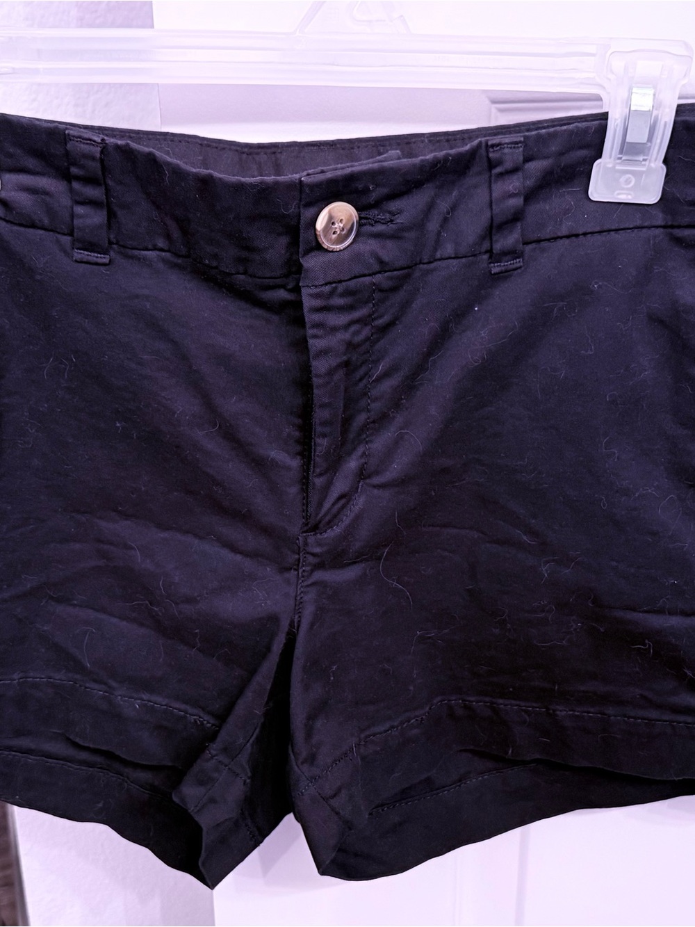 Old Navy Ladies Black  Flat-Front Casual Shorts